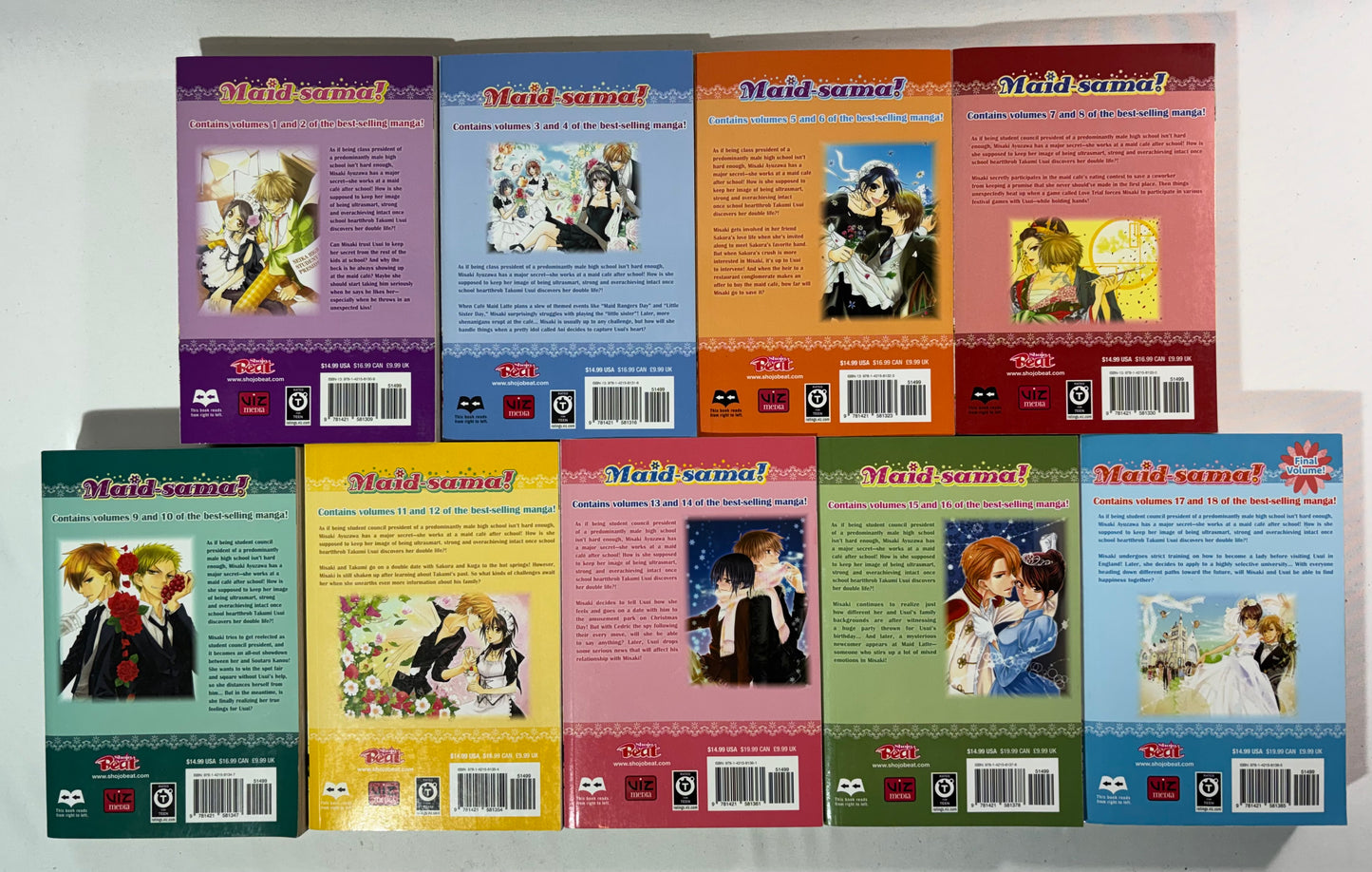 Maid Sama 1-9 (1-18) Full Set