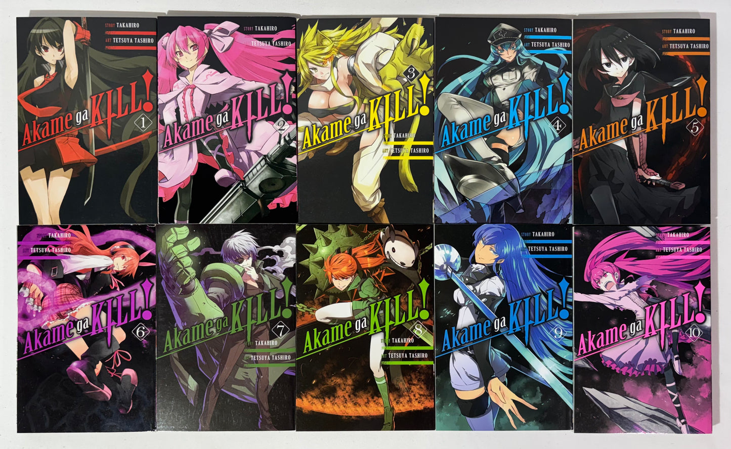 Akame Ga Kill Volumes 1-15 Full Set