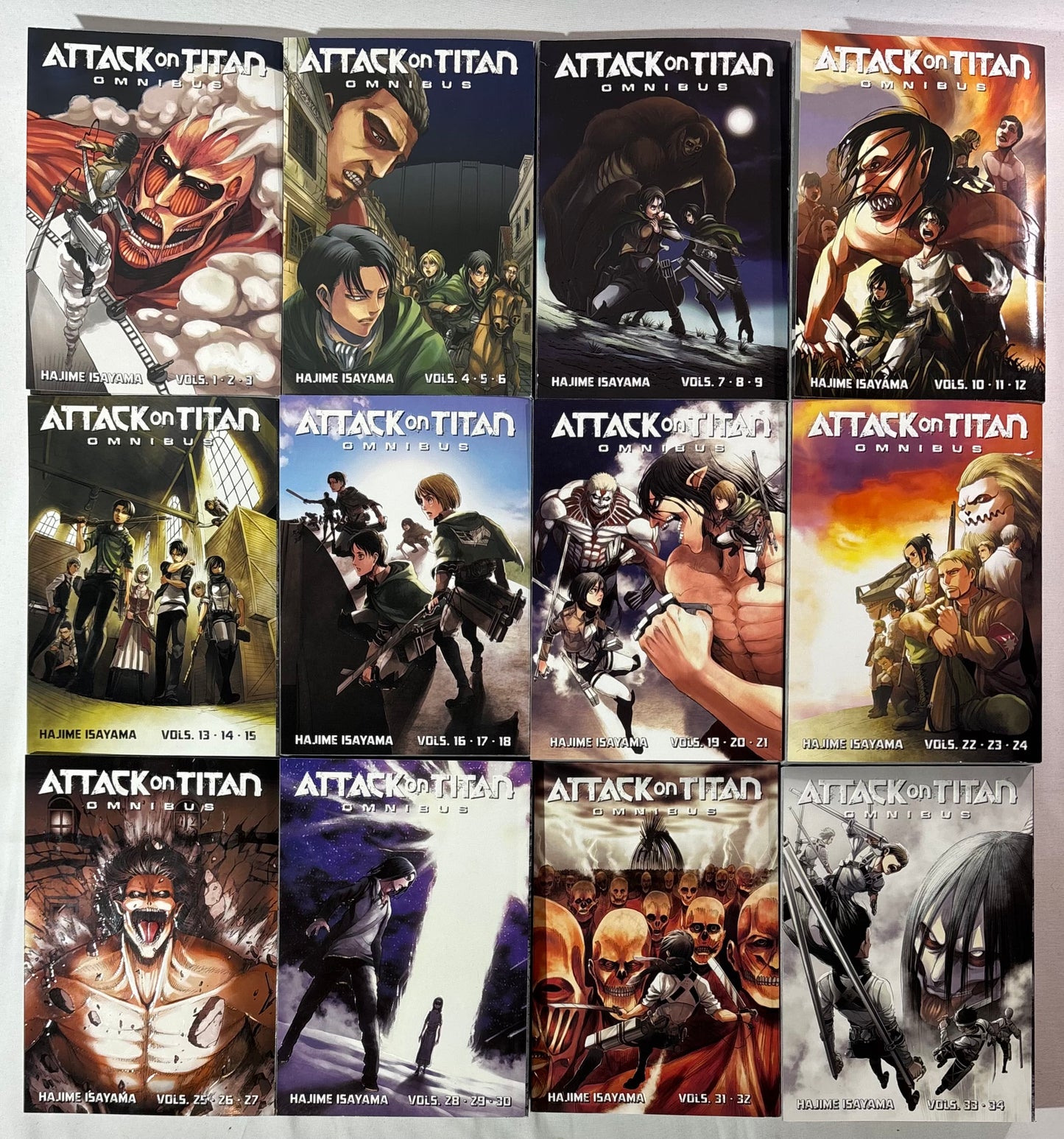 Attack on Titan Omnibus 1-12