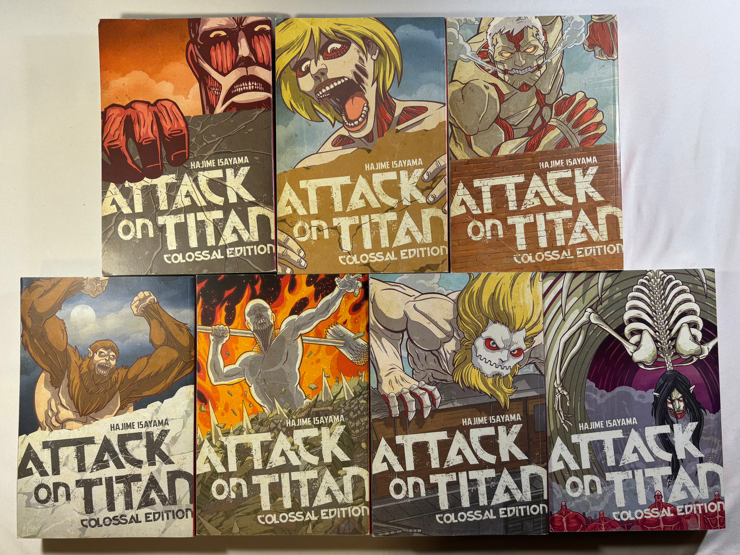 Attack on Titan Colossal Editions 1-7 Full Set