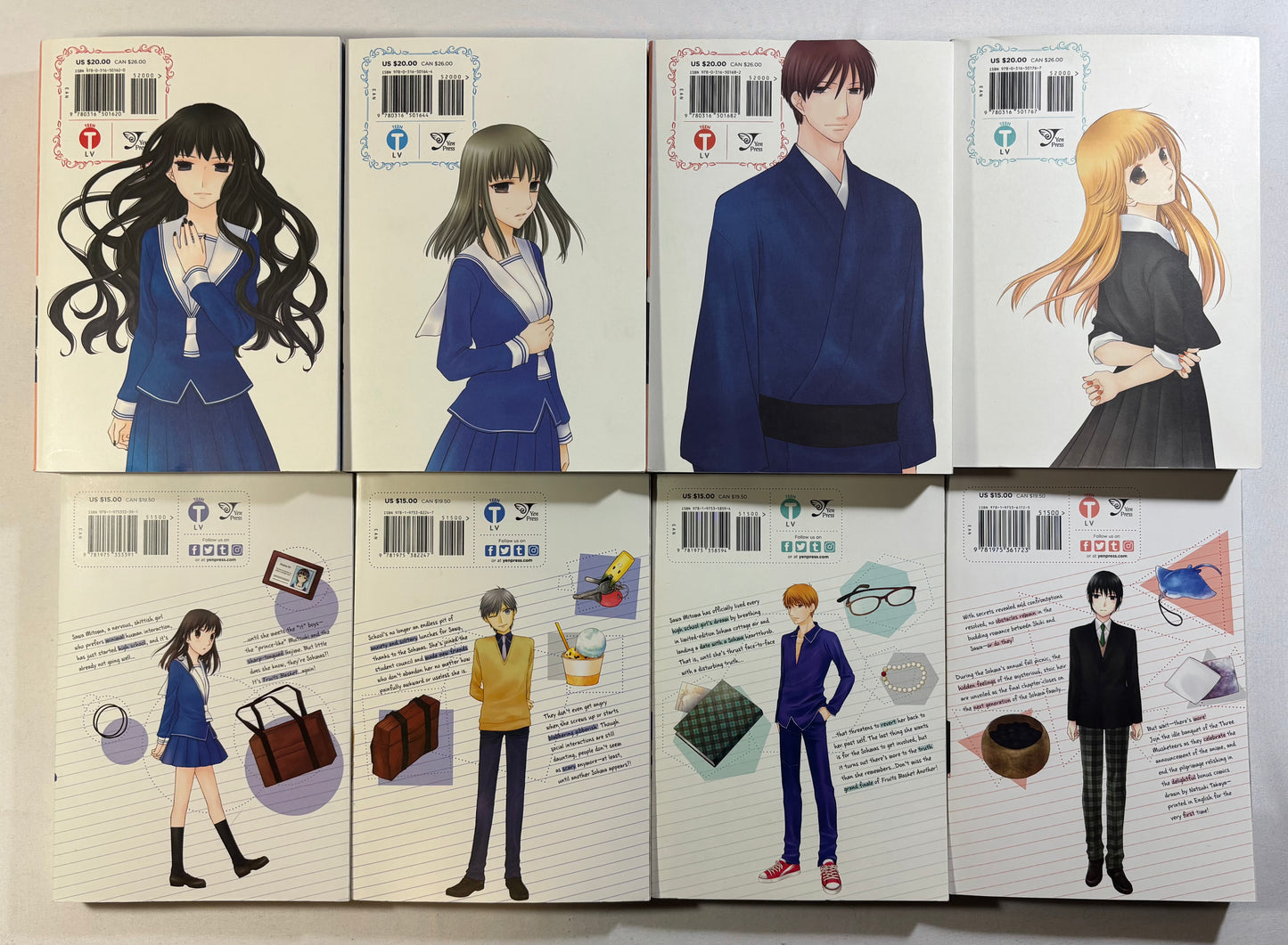 Fruits Basket 1-12 Full Set Fruits Basket Another 1-4 Complete Bundle