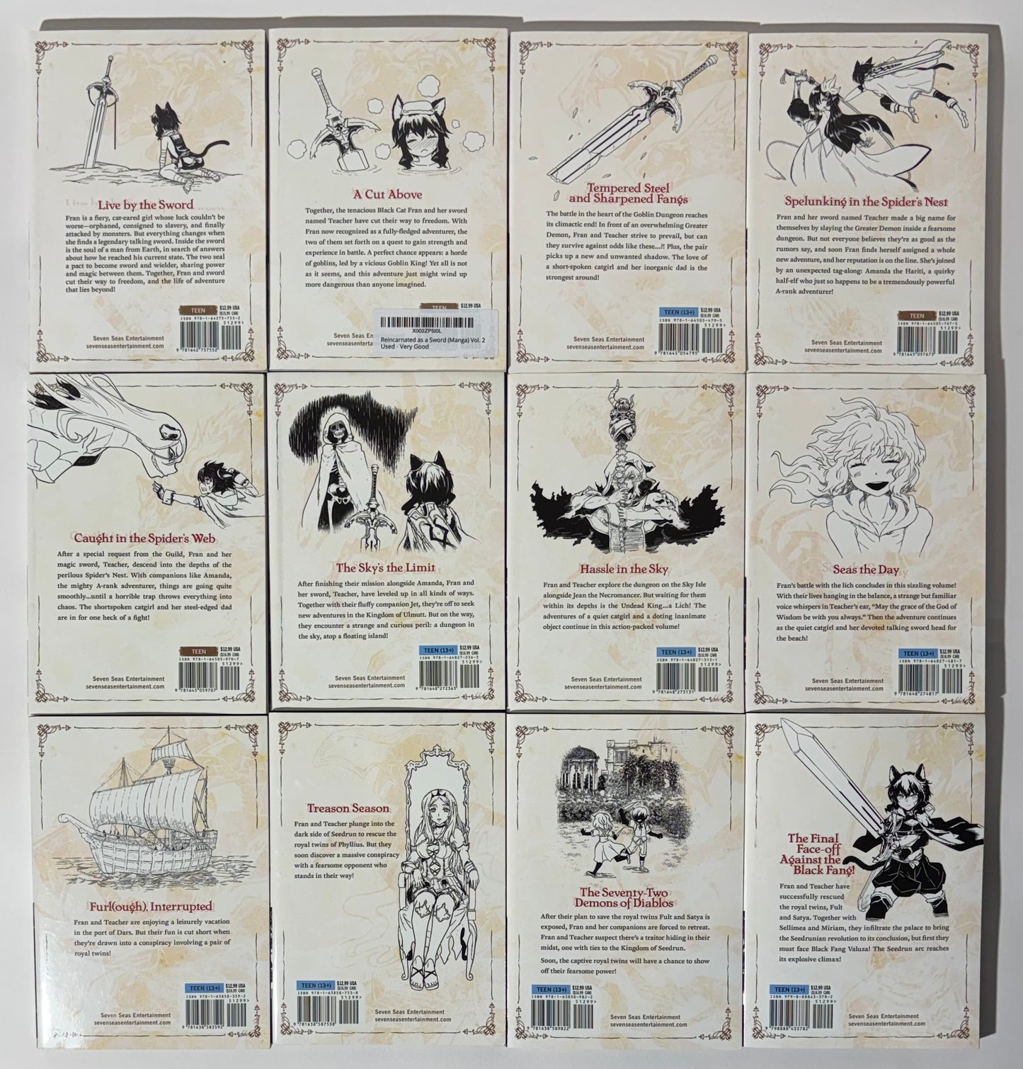 Reincarnated As A Sword Manga Volumes 1-12