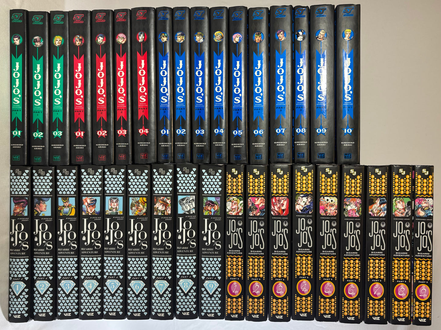 Jojo's Bizarre Adventure Parts 1-5 Bundle Set