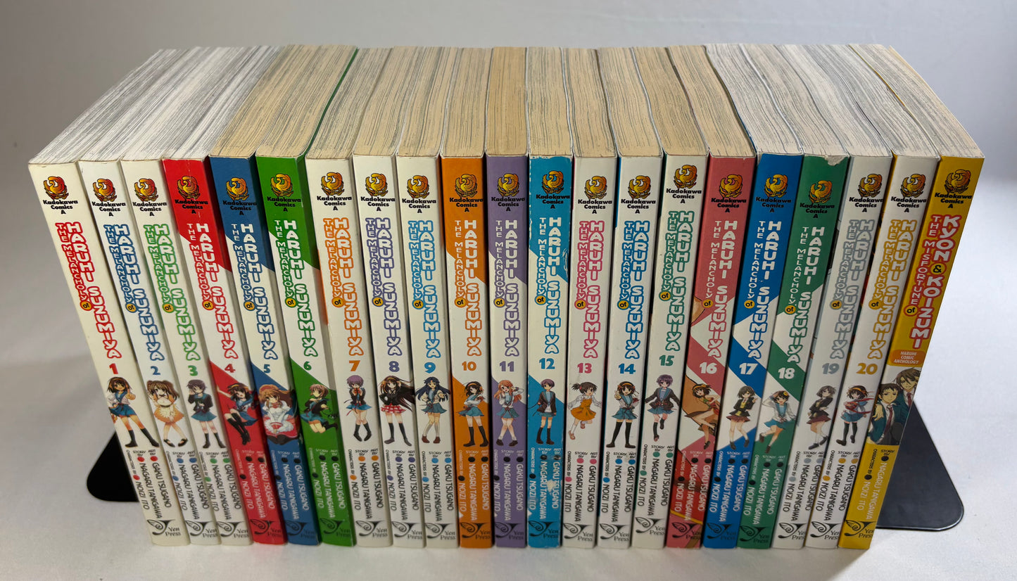 The Melancholy of Haruhi Suzumiya 1-20 English Manga Full Set