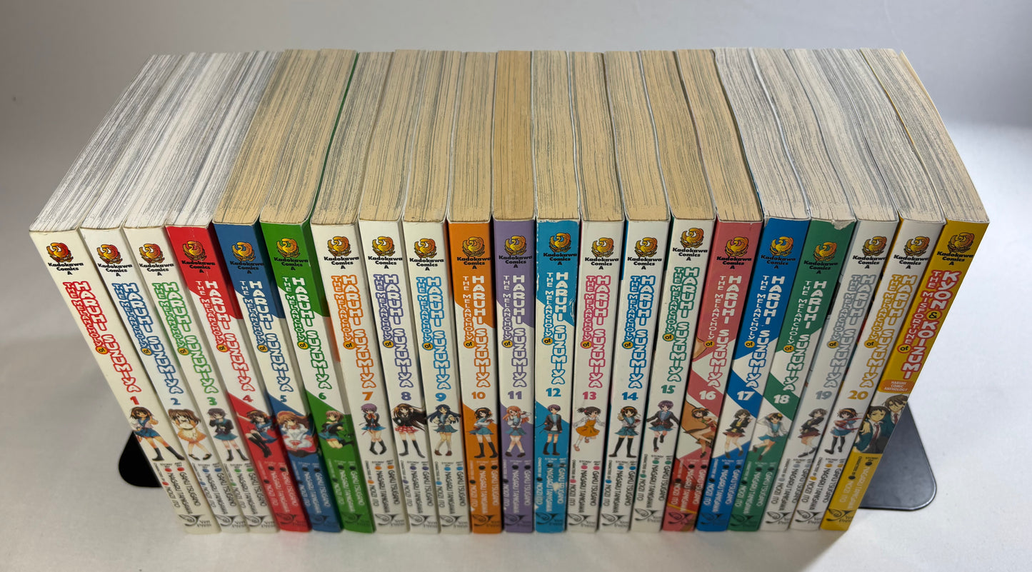 The Melancholy of Haruhi Suzumiya 1-20 English Manga Full Set