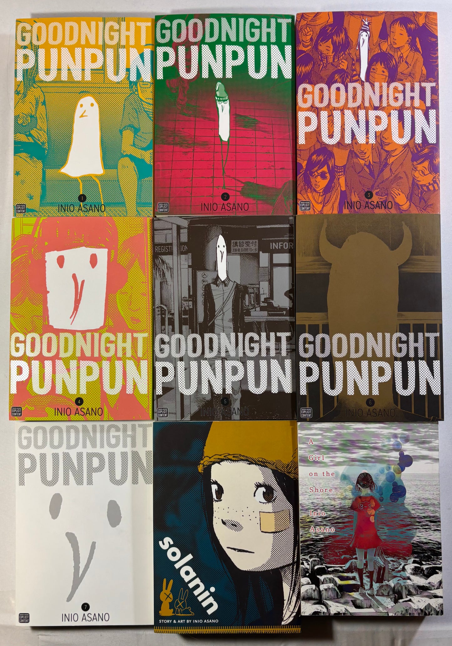 Goodnight Punpun 1-7 Full Set with Solanin and a Girl on the Shore Bundle
